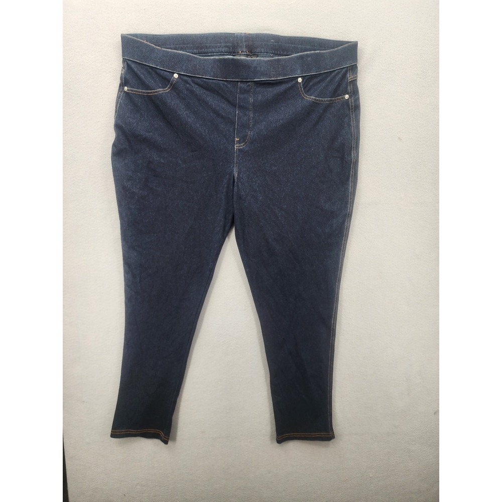 Simply Vera Vera Wang Dark Wash Denim Leggings Plus Size 2X Stretch Jeggings